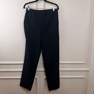 Quiet Golf Mens Navy Blue Technical Performance Pants Size 30x30 Elastic Waist